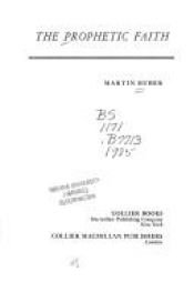 book cover of Het geloof der profeten by Martin Buber