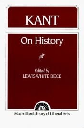 book cover of On History by Immanuel Kant