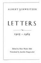 book cover of Letters, 1905-1965 by 알베르트 슈바이처