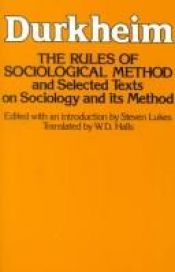 book cover of Las reglas del método sociológico by Emile Durkheim
