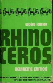 book cover of O Rinoceronte by Eugène Ionesco