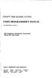 book cover of UNIX Time-Sharing System : UNIX Programmer's Manual, Vol. 1 by Bell Telephone Laboratories