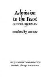book cover of Admission to the Feast by Gunnel Beckman