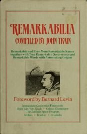 book cover of Remarkabilia by John Train