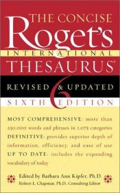book cover of Roget's International Thesaurus by Barbara Ann Kipfer