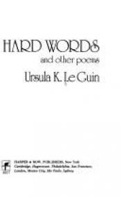 book cover of Hard Words and Other Poems by Ursula Le Guin