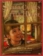 book cover of Santa comes to little house by Laura Ingalls Wilder