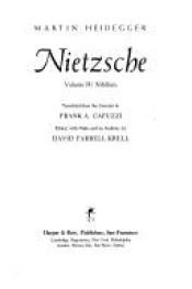 book cover of Nietzsche: Nihilism (Volume IV) by Martin Heidegger