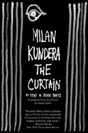 book cover of Le rideau by Milan Kundera