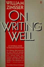 book cover of On Writing Well by William Zinsser