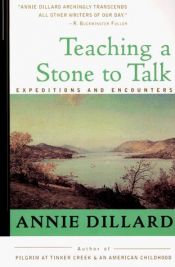 book cover of Apprendre à parler à une pierre by Annie Dillard