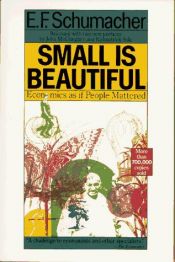 book cover of Małe jest piękne : spojrzenie na gospodarkę świata z założeniem, że człowiek coś znaczy by E. F. Schumacher