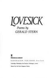 book cover of Lovesick by Gerald Stern