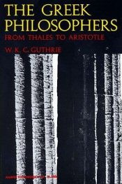 book cover of Greek Philosophers by W. K. C. Guthrie