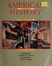 book cover of American history : a survey; volume II, since 1865 by Richard N. Current