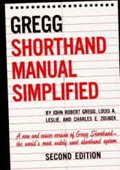 book cover of Gregg shorthand manual simplified by John Robert Gregg