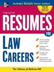 book cover of Resumes for Law Careers (Professional Resumes Series) by McGraw-Hill