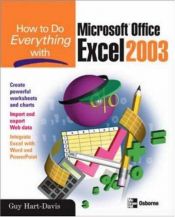 book cover of How to Do Everything with Microsoft Office Excel 2003 by Guy Hart-Davis