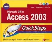 book cover of Microsoft Office Access 2003 QuickSteps by John Cronan