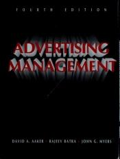 book cover of Advertising management by David Aaker