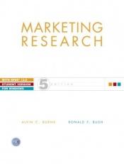 book cover of Marketing research by Alvin C. Burns