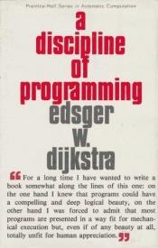 book cover of A Discipline of Programming by E. Dijkstra