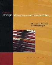 book cover of Concepts: Strategic Management & Business Policy by Thomas L Wheelen