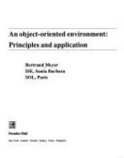 book cover of An object-oriented environment by Bertrand Meyer