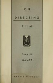 book cover of On Directing Film by David Mamet