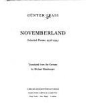 book cover of Novemberland: Selected Poems 1956-1993 by गुण्टर ग्रास