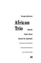 book cover of African trio by 조르주 심농