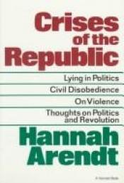 book cover of Crises of the Republic by Hannah Arendt