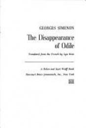 book cover of The disappearance of Odile by Georges Simenon