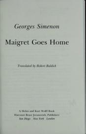 book cover of Maigret reser hem by Georges Simenon