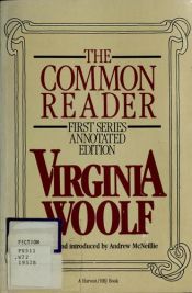 book cover of The common reader by Virginia Woolf