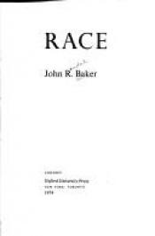 book cover of Race [by] John R. Baker by John Randal Baker