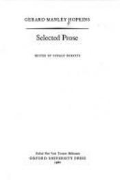book cover of Selected Prose (Oxford Standard Authors) by Gerard Manley Hopkins