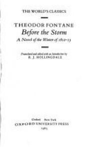 book cover of Before the Storm by Theodor Fontane