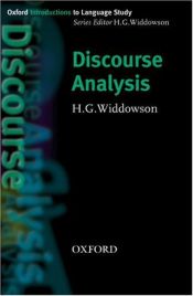 book cover of Discourse Analysis: Oxford Introductions to Lanuage Study by H. G. Widdowson