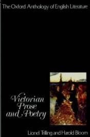 book cover of Victorian prose and poetry by Lionel Trilling