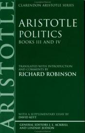 book cover of Politics. Books III and IV by Aristotle