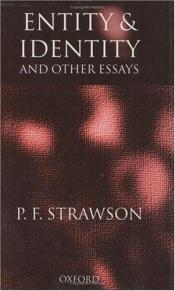 book cover of Entity and Identity: And Other Essays by P. F. Strawson