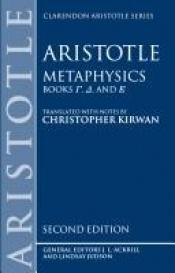 book cover of Metaphysics: Books 4, 5 and 6 (Clarendon Aristotle Series) by Aristoteles