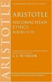 book cover of Nicomachean ethics, Books II-IV by Aristotelis