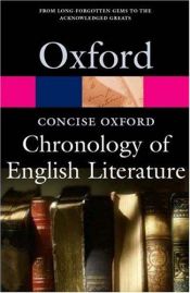 book cover of The concise Oxford chronology of English literature by Michael Cox