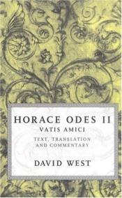 book cover of Horace Odes II: Vatis Amici by Horace