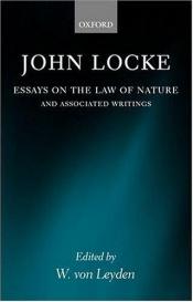 book cover of Essays on the Law of Nature: Latin Text with a Translation, Introduction and Notes, Together with a Transcript of L by John Locke
