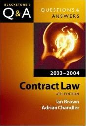 book cover of Contract Law (Blackstone's Law Q & A S.) by Ian Brown