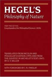 book cover of Hegel's Philosophy of Nature by Georg W. Hegel