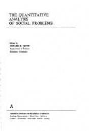 book cover of Quantitative Analysis of Social Problems (Behavioral Science) by Edward Tufte